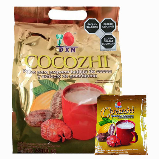 Cocozhi DXN – Bebida de Chocolate con Ganoderma (20 Sobres)