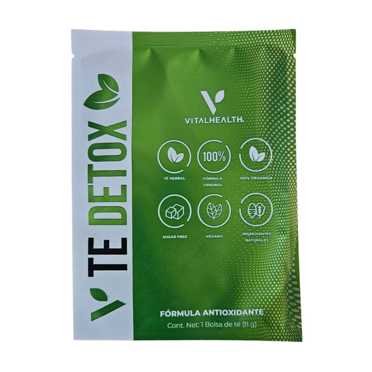 Té Detox VitalHealth sobre individual infusión herbal 4 litros