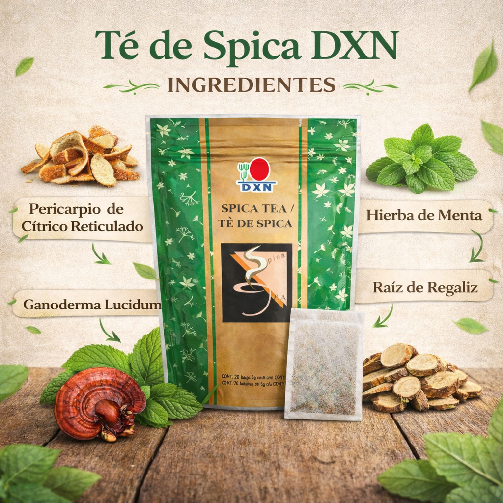 Té de Spica DXN con ganoderma - 20 sobres