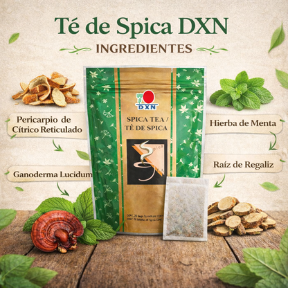 Té de Spica DXN con ganoderma - 20 sobres